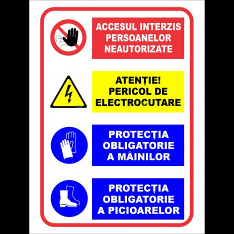 Panou pentru persoane neautorizate